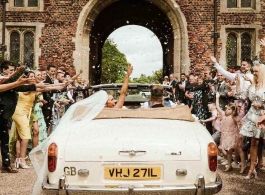 Convertible Rolls Royce wedding car in Sheffield